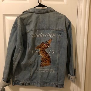 budweiser jean jacket